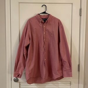 Men’s red button down Ralph Lauren